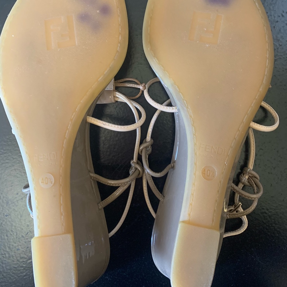 Authentic Fendi Wedge Sandals View 6